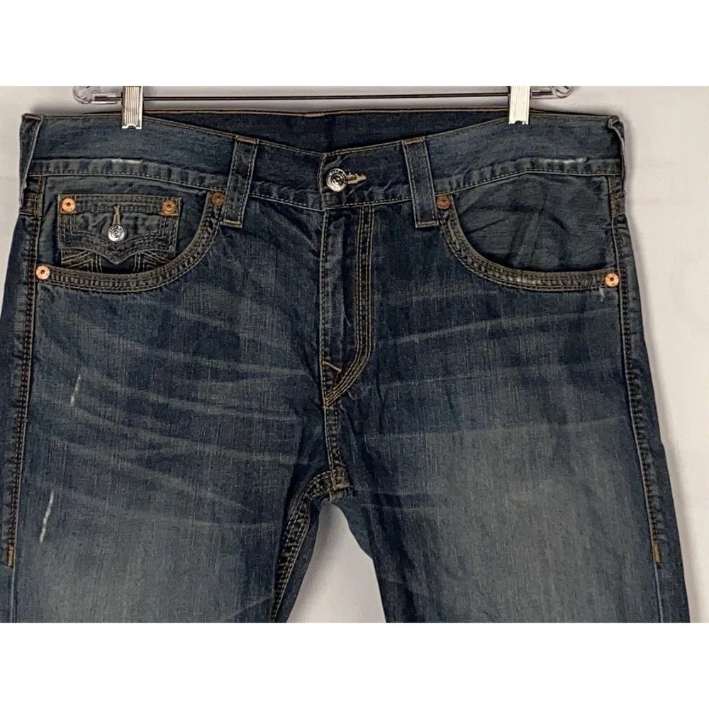 True Religion Bild Whiskey Double Stitched‎ Men's Size 38x34